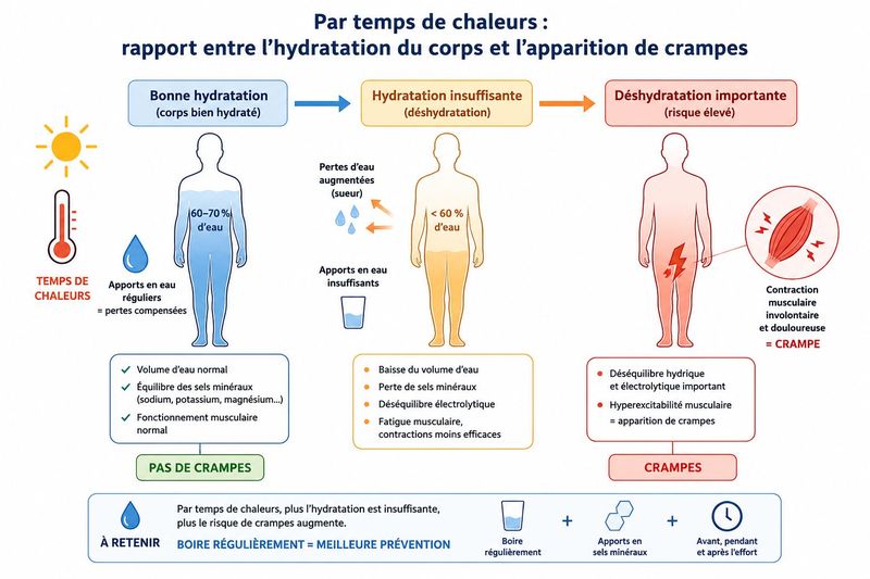 hydratation et crampes